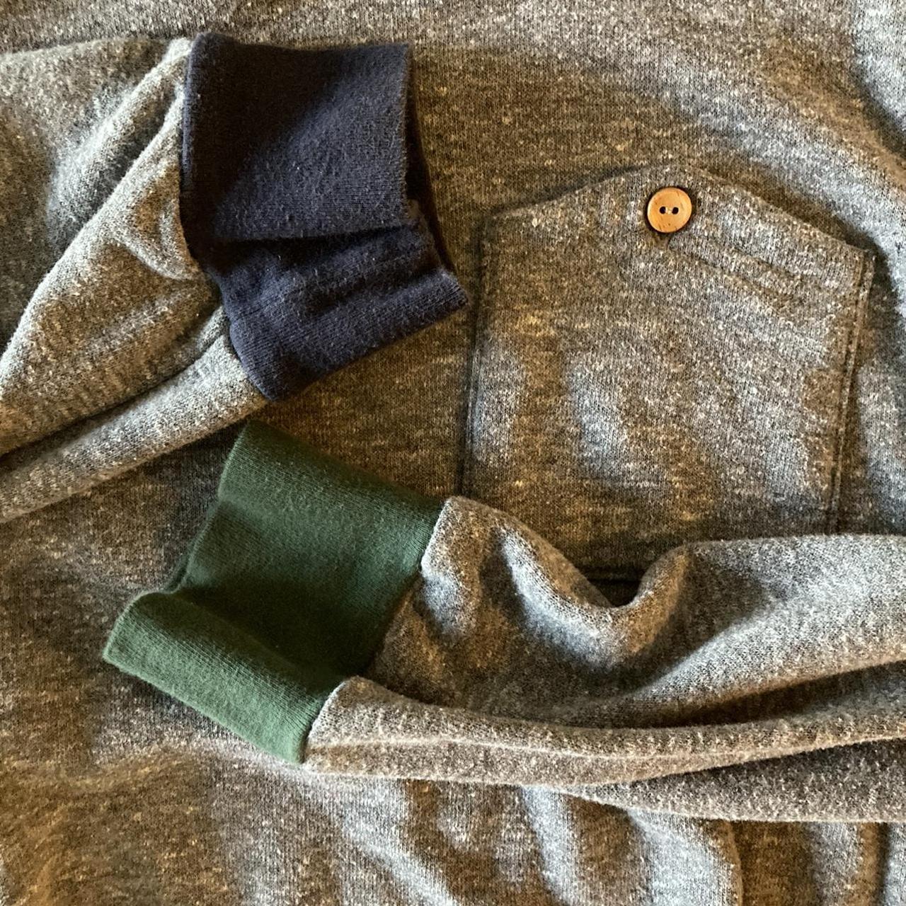 Pool House sweatshirt with differentcolored cuffs... Depop