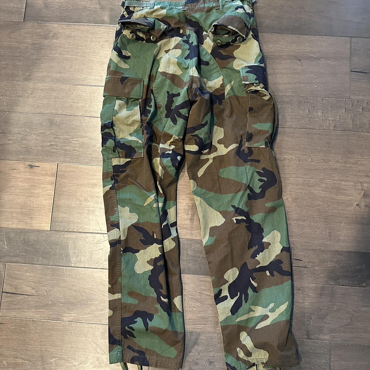 ARMY SURPLUS WOODLAND CAMO... - Depop