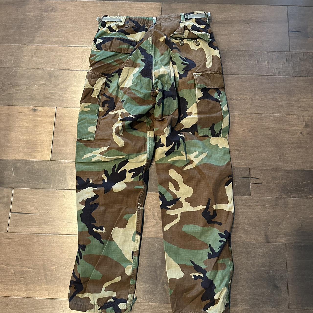 ARMY SURPLUS WOODLAND CAMO... - Depop