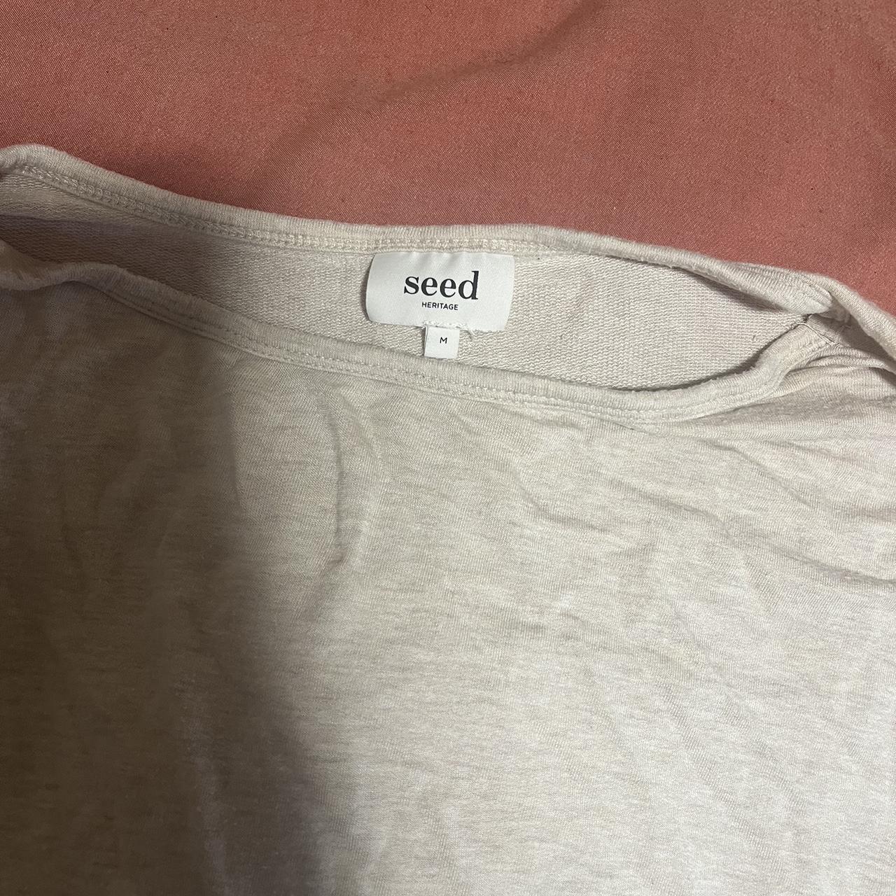 Seed heritage nude jumper In good condition, fabric... - Depop