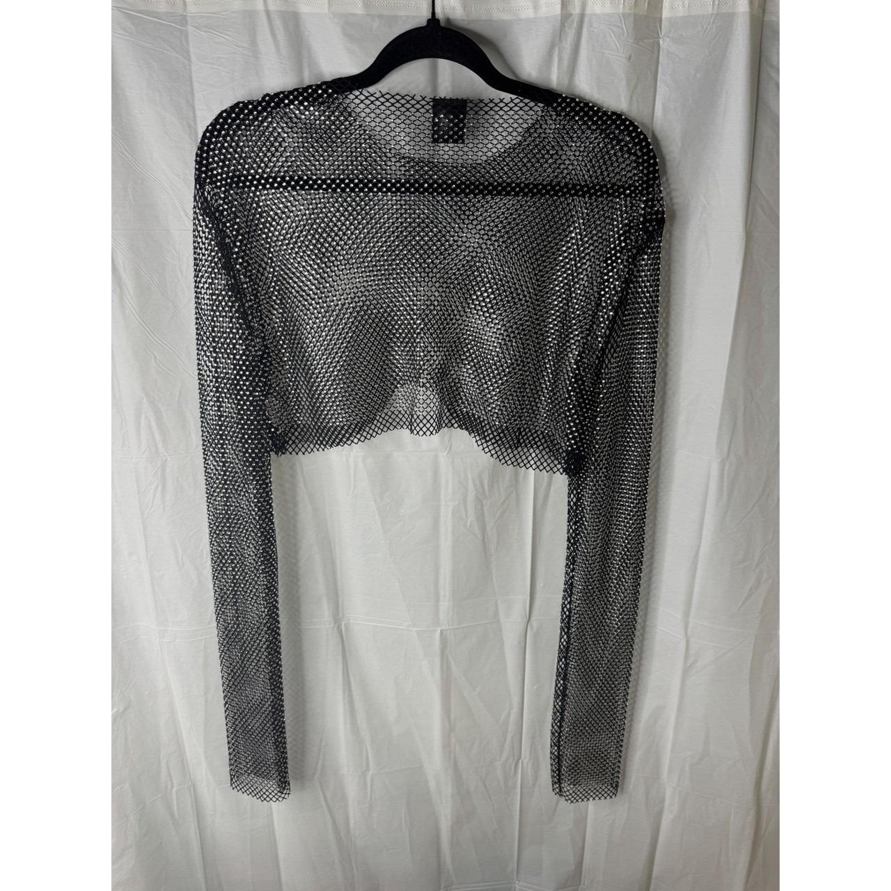 Source Unknown Women's Crop top - Black/Silver - … - image 2