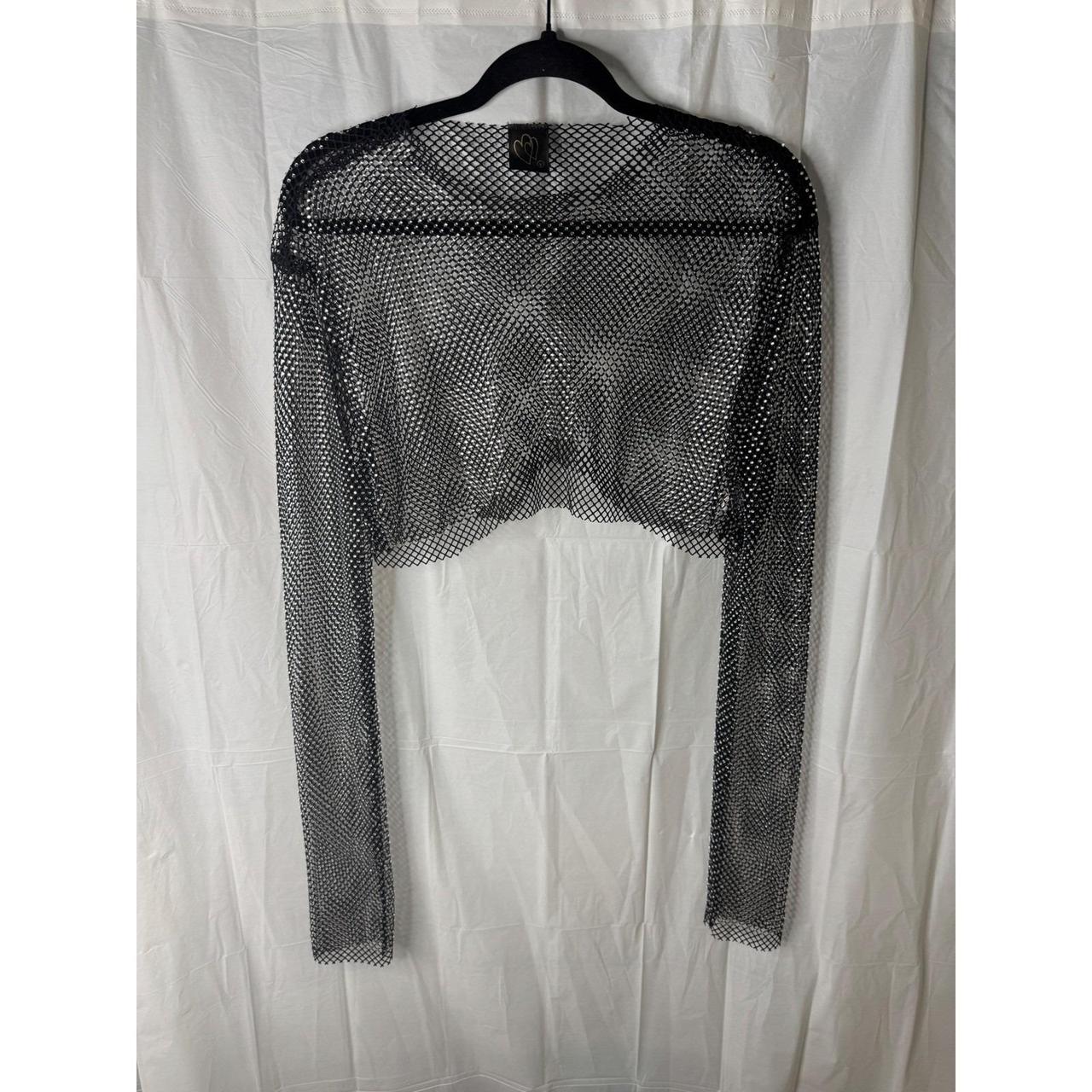 Source Unknown Women's Crop top - Black/Silver - … - image 1