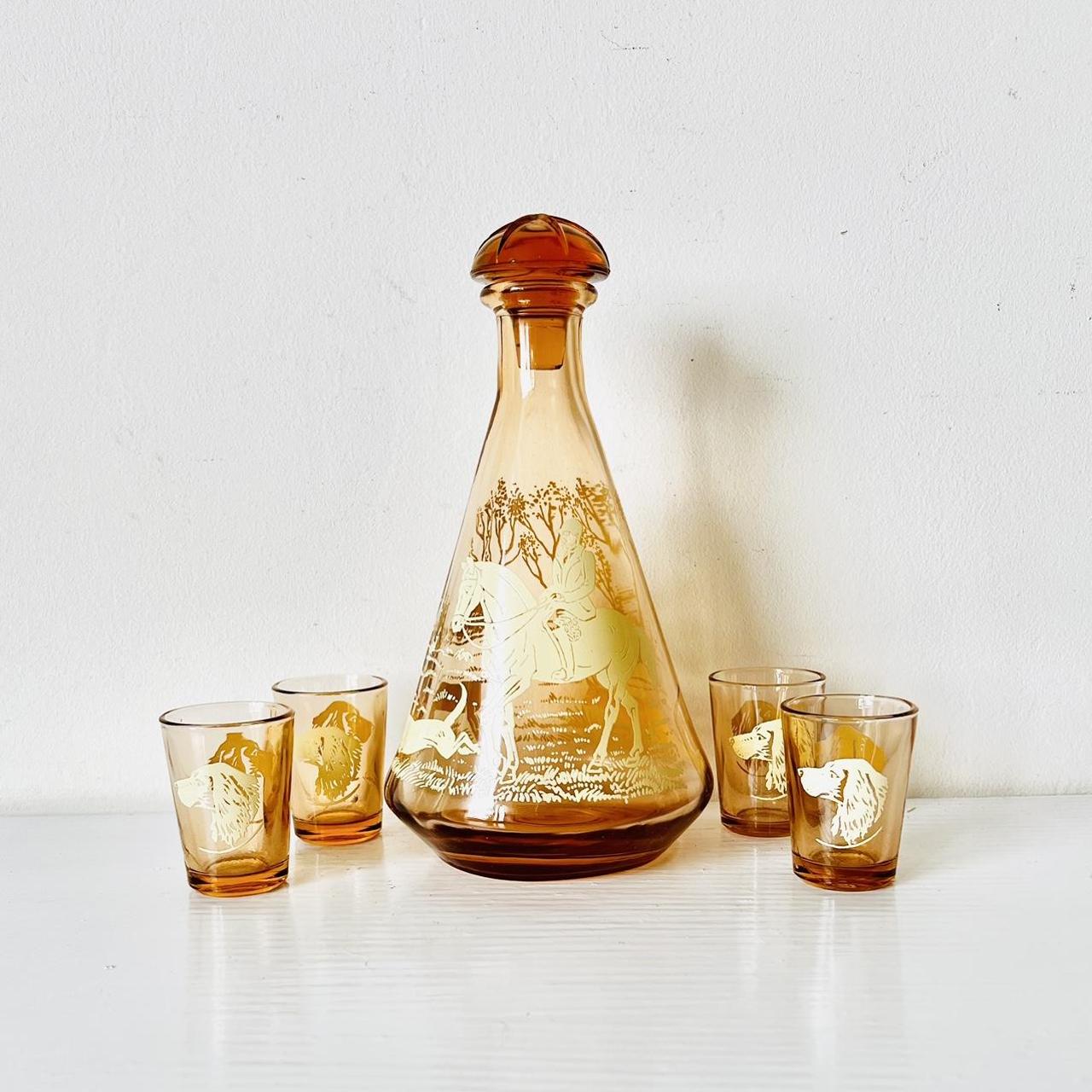 Vintage decanter & shot glass set A lovely vintage... Depop
