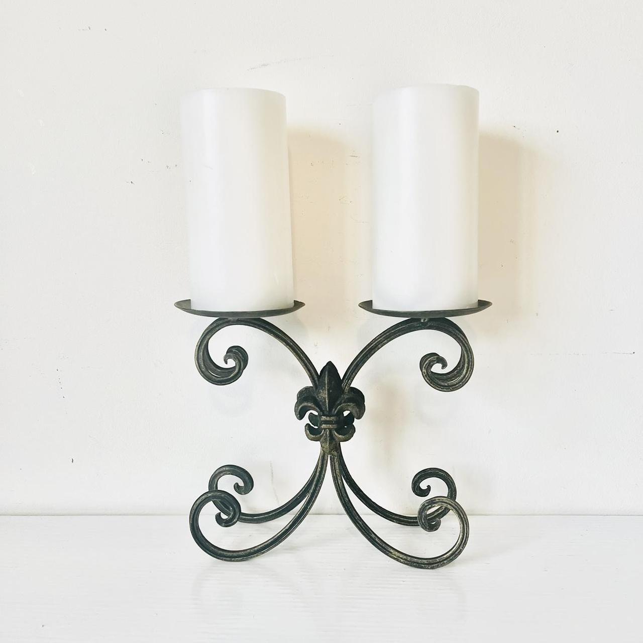 Rustic Metal Candle Holder A Lovely Rustic Style Depop