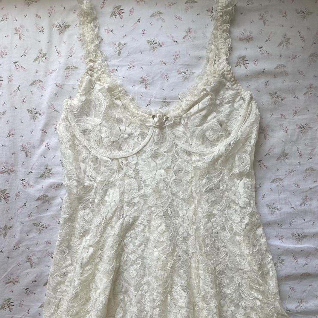 Super adorable lacey babydoll dress *ੈ🤍‧₊₊ Brand... - Depop