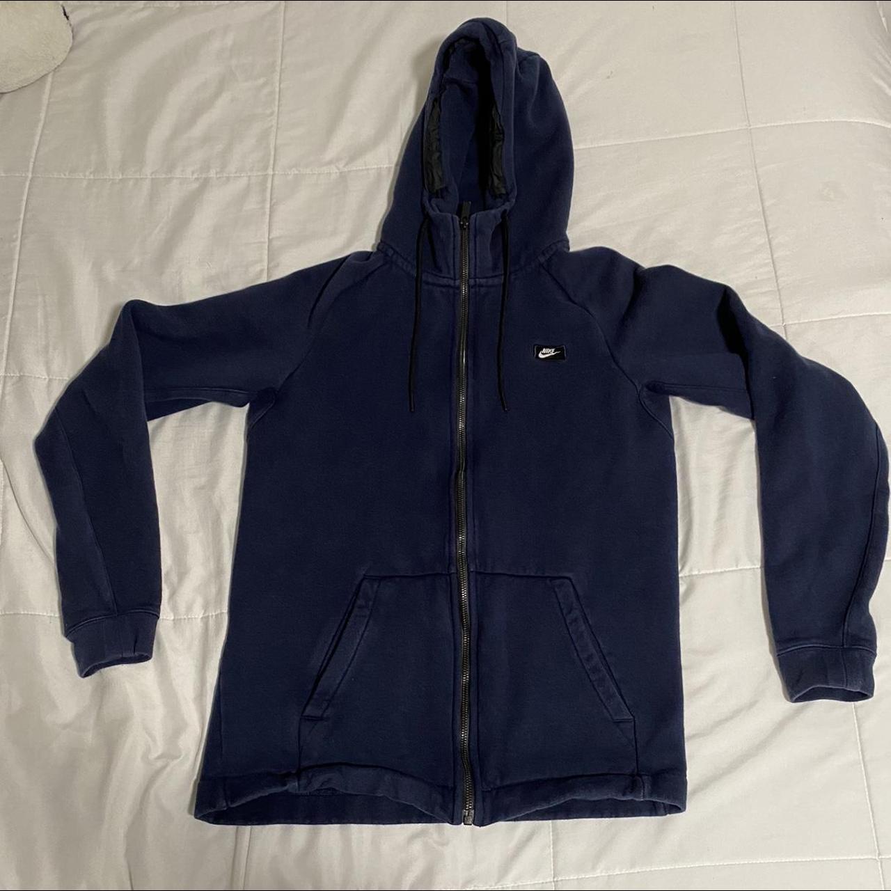 nike blue hoodie zip up