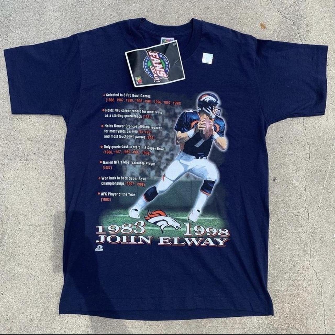 Vintage Denver Broncos 1997 John Elway Shirt Size Large