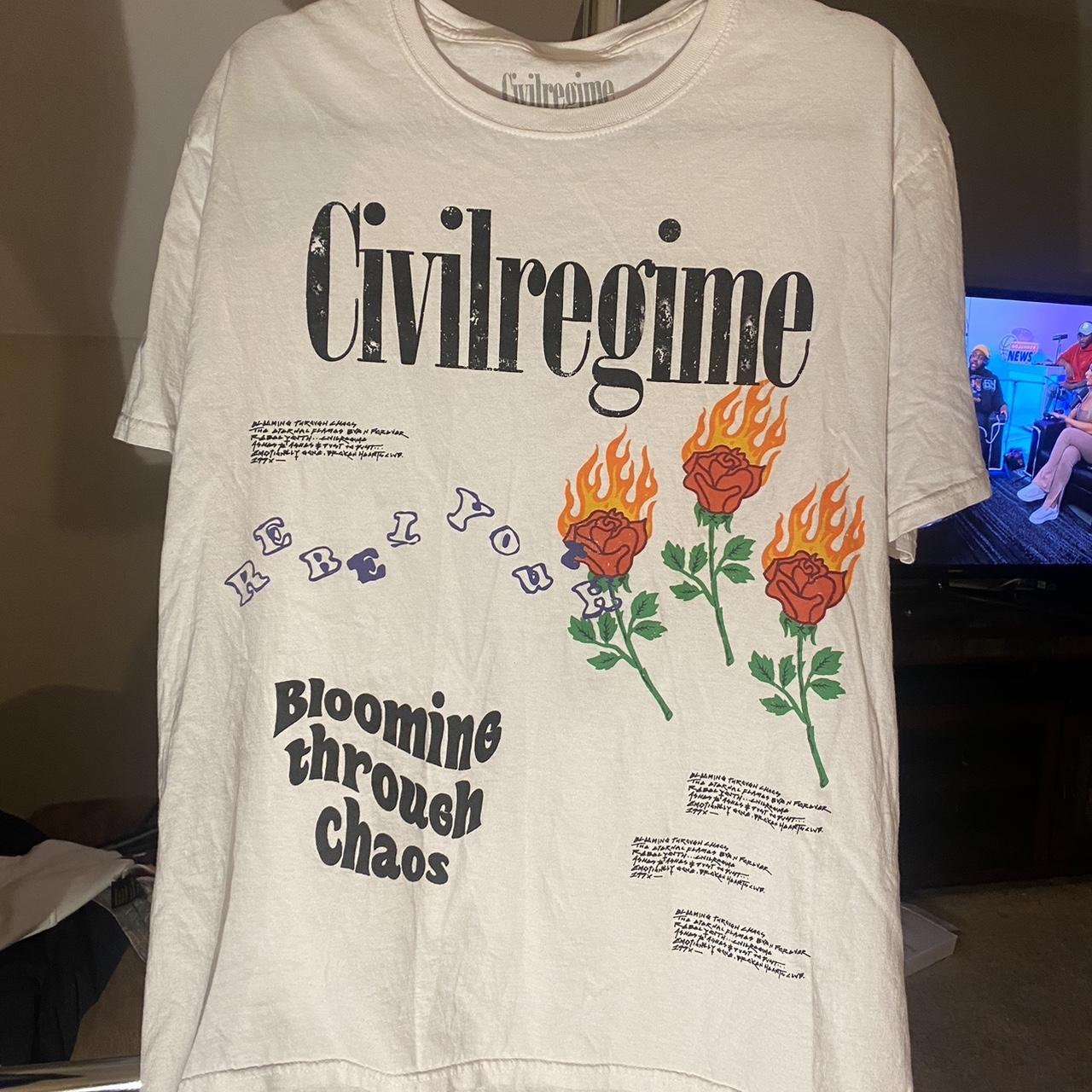 Civil Regime Tee Size Large Measurements 28.5... Depop