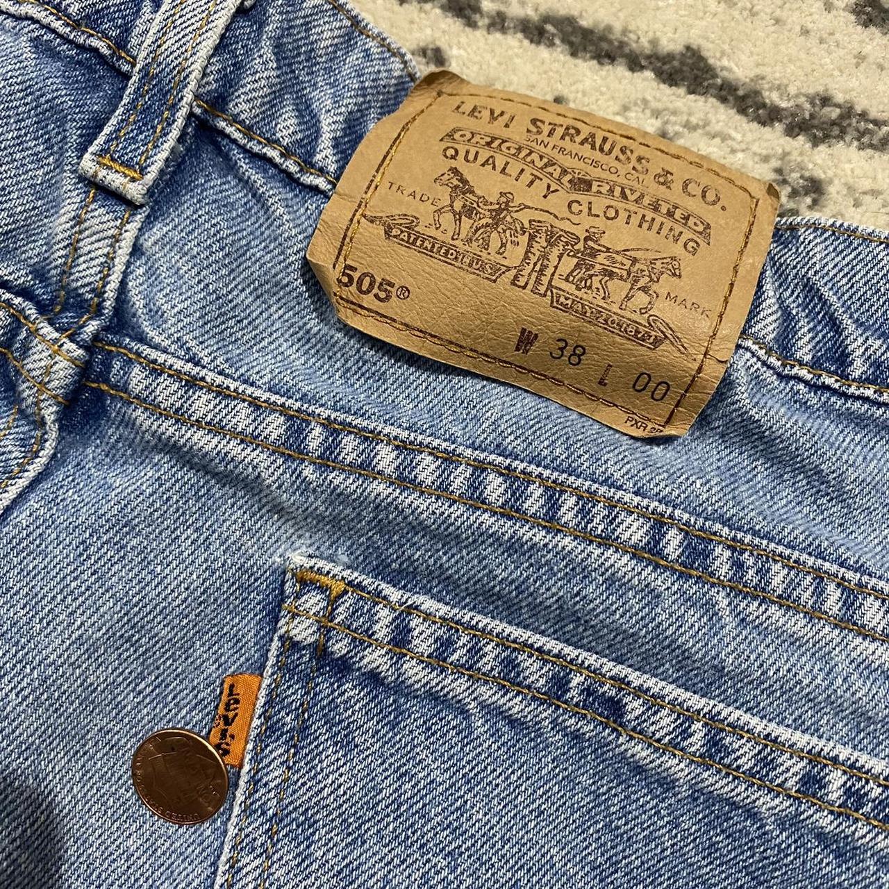 Vintage Levi’s 550 Orange Tab Jorts Made in usa... - Depop