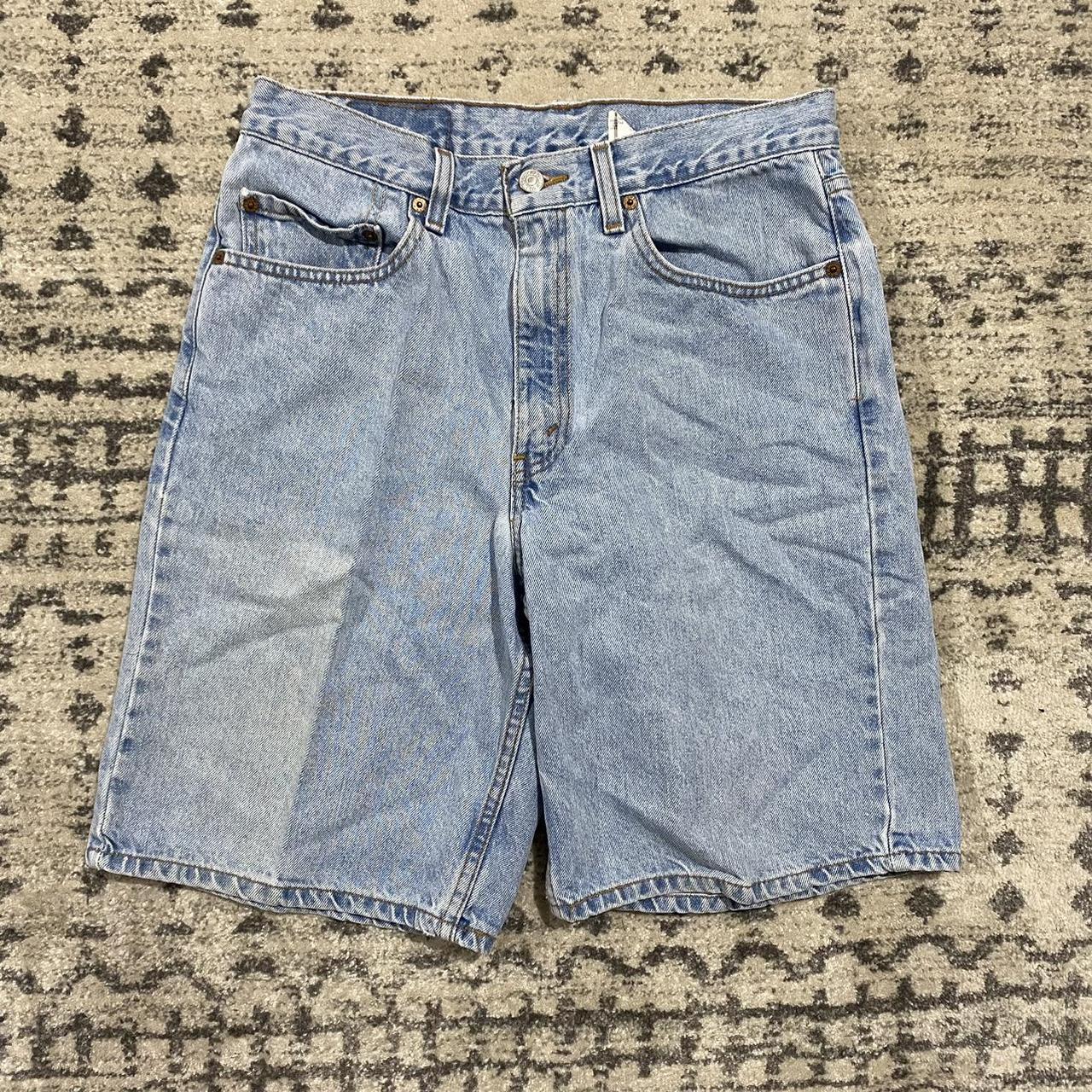 Vintage Levi’s 550 Jorts Wide leg above the knee... - Depop