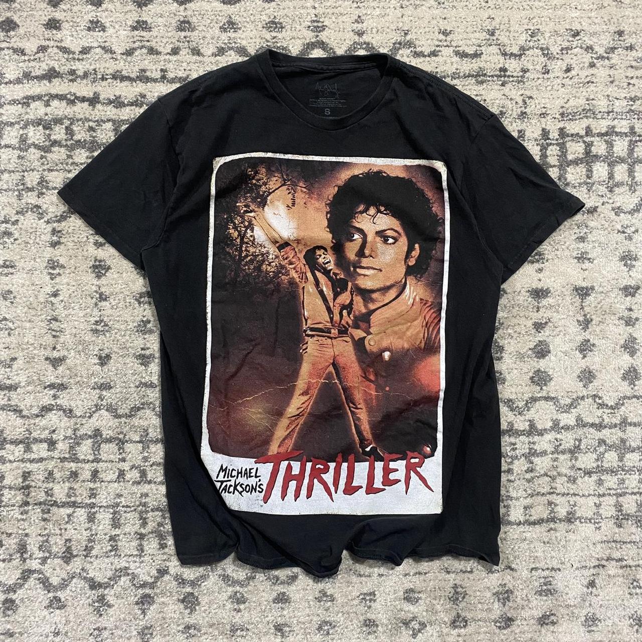 Vintage Michael Jackson Thriller t-shirt. Shirt is - Depop