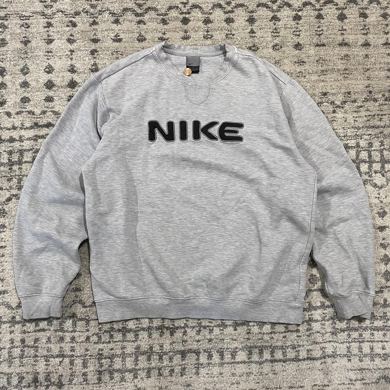 Vintage 90s Nike Crewneck Nice cream color with the - Depop