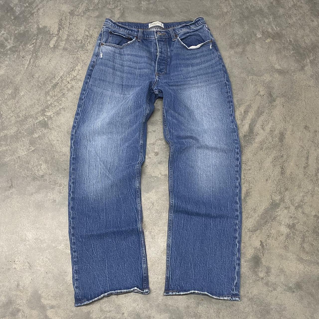 Y2k Abercrombie & Fitch Baggy Jeans 30 x... - Depop