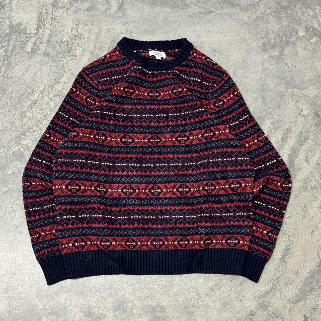 Croft and Barrow Patterned Sweater Medium 27 x... - Depop