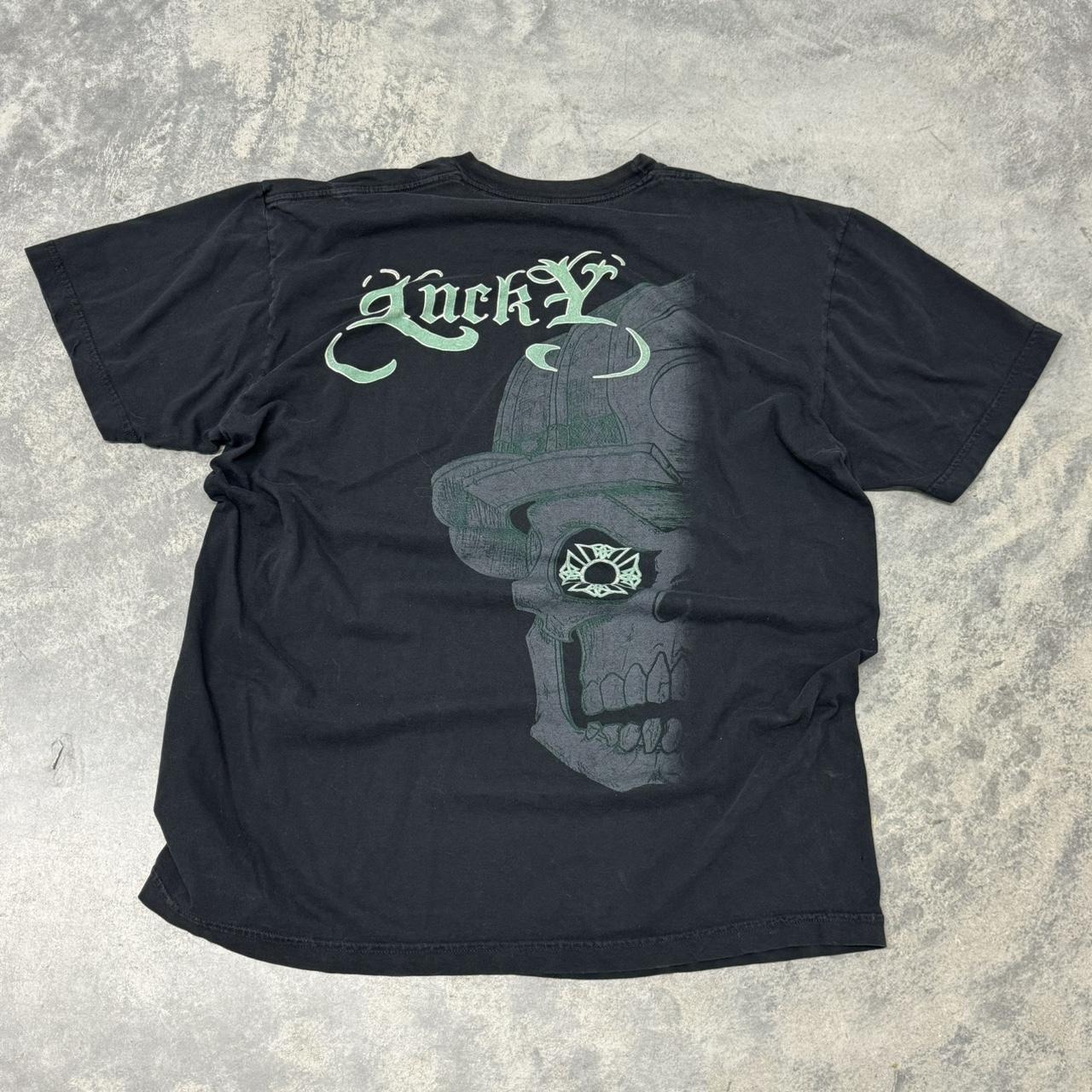 Y2k grunge St Patricks Day Skull tee XL (no size... - Depop