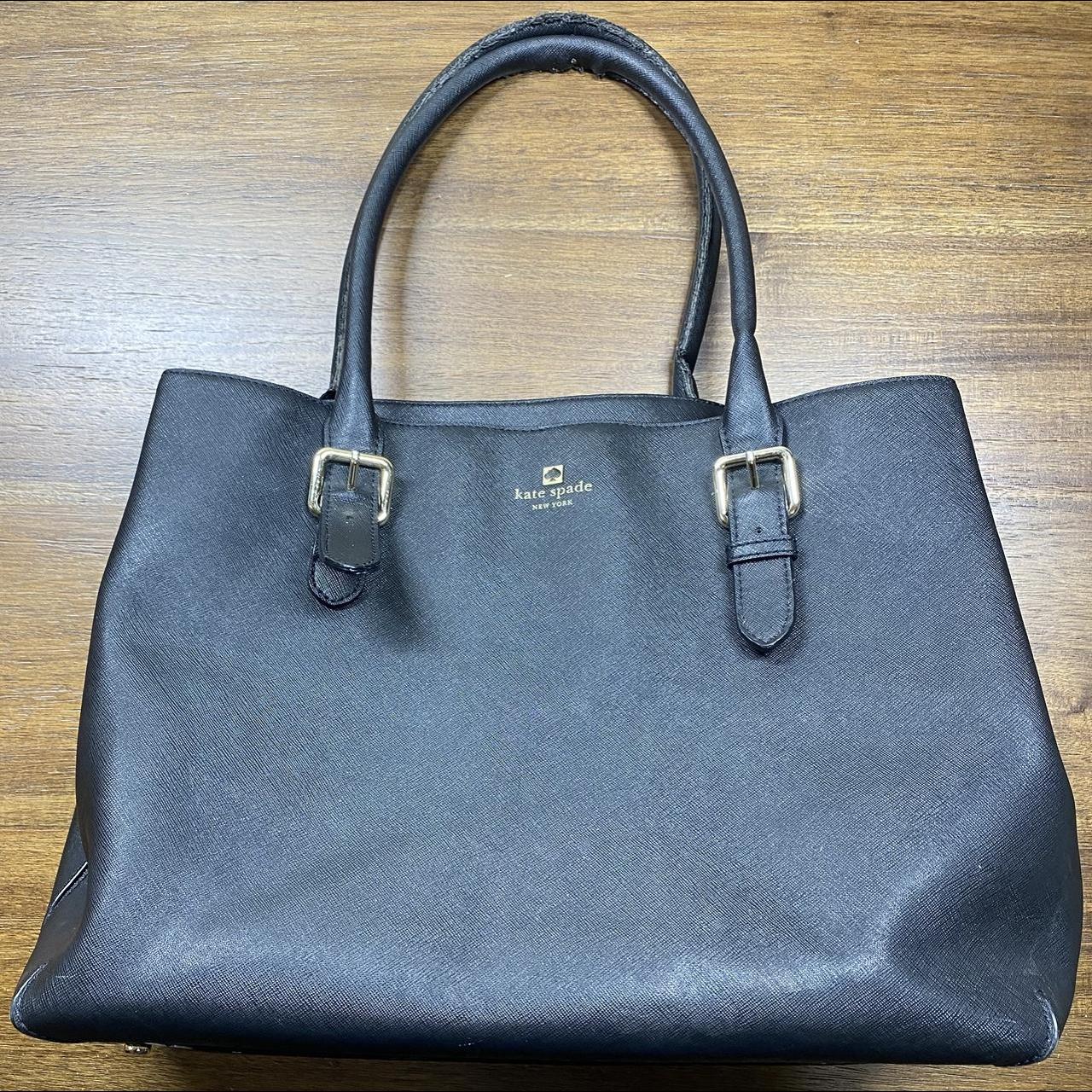 Kate Spade Black Leather Charlotte Street Reena Tote Kate Spade