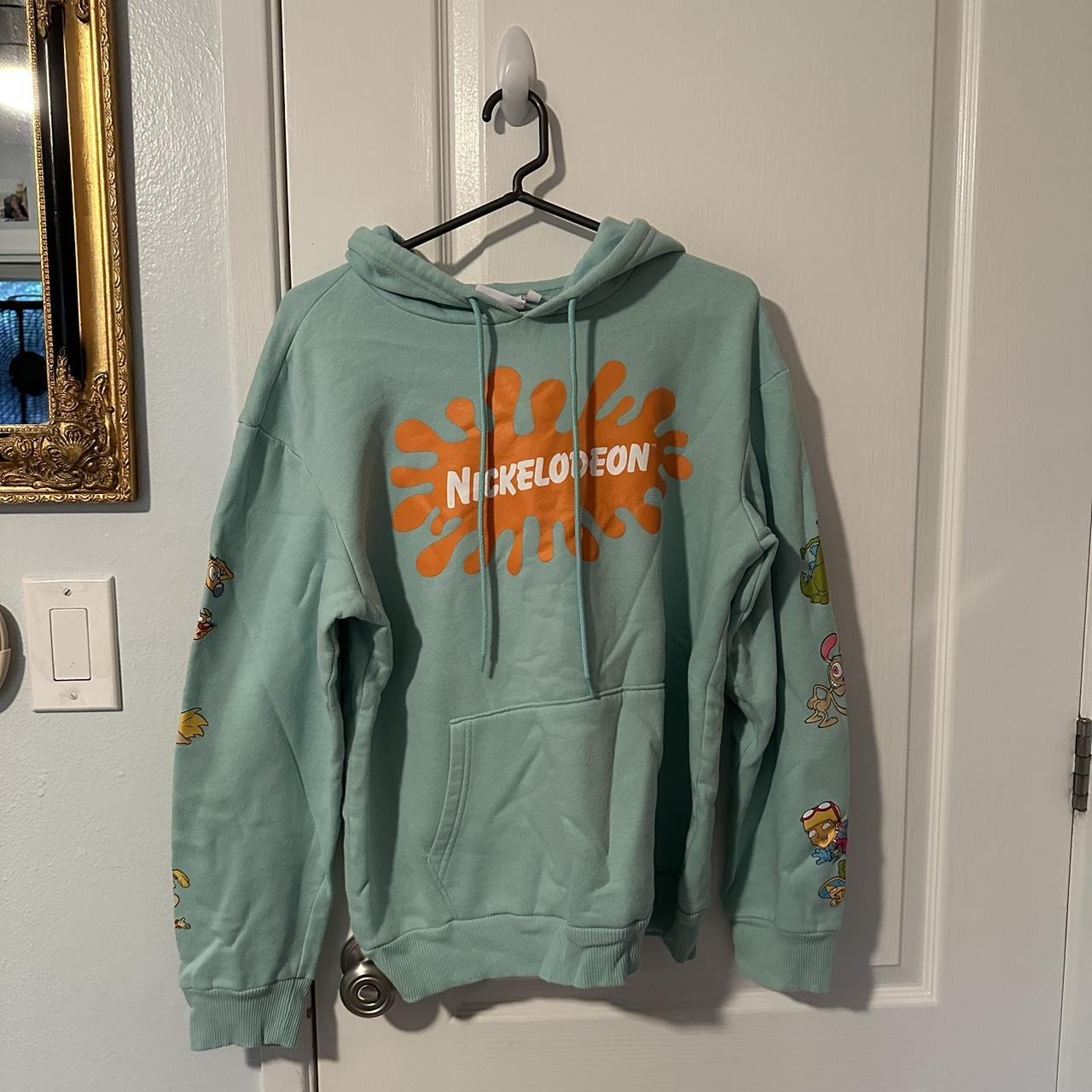 Women’s Nickelodeon hoodie with characters on the... - Depop