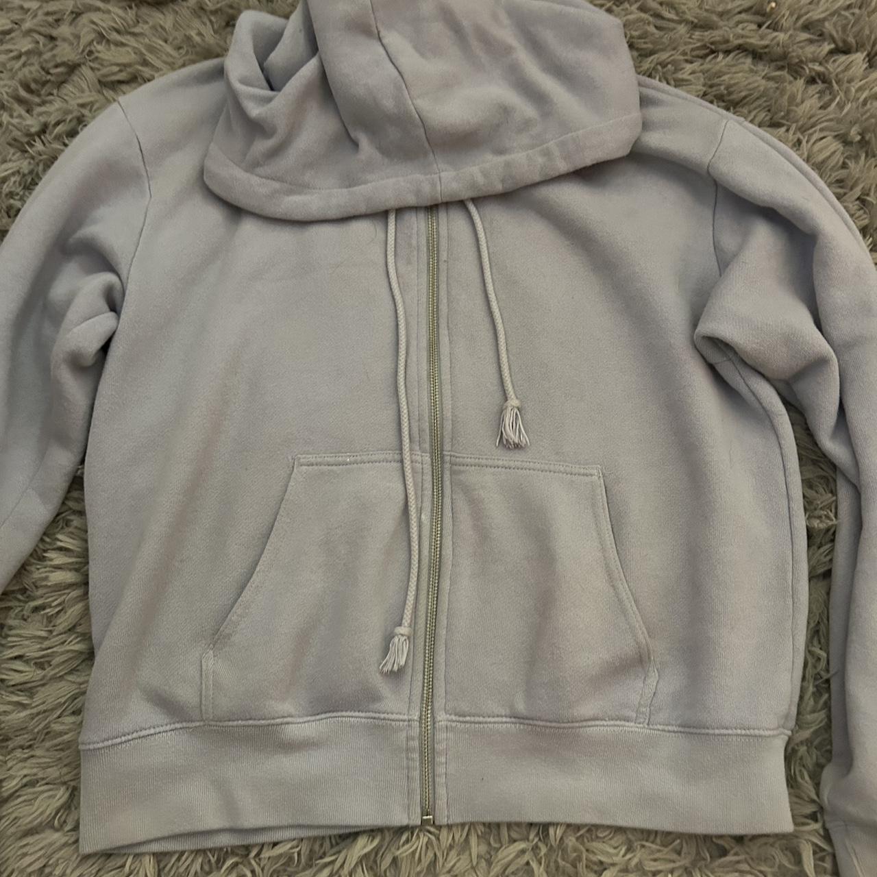 Brandy Melville Women's Blue Hoodie | Depop