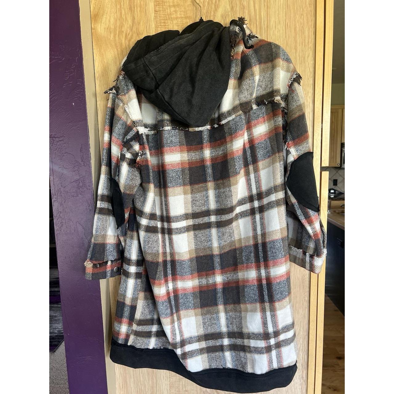 POL Women's Jacket - Grey - L – POL Patchwork But… - image 3