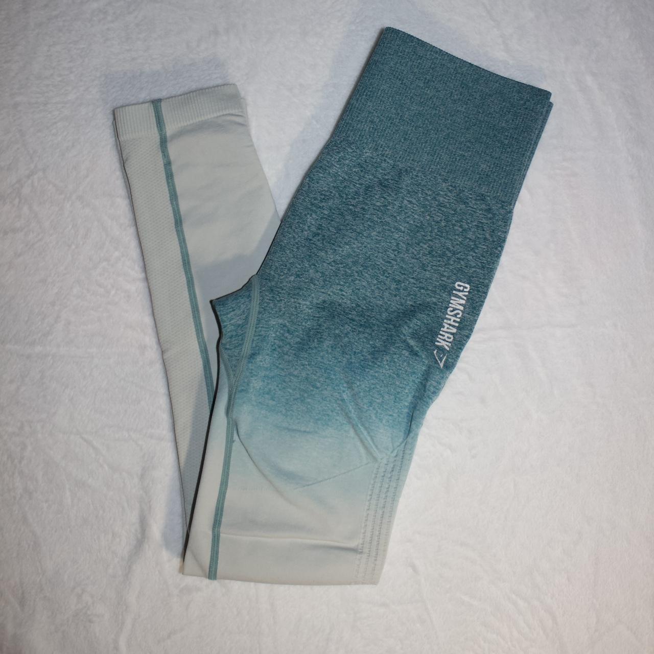 Gymshark Ombre Seamless Legging- Blue/Teal Depop