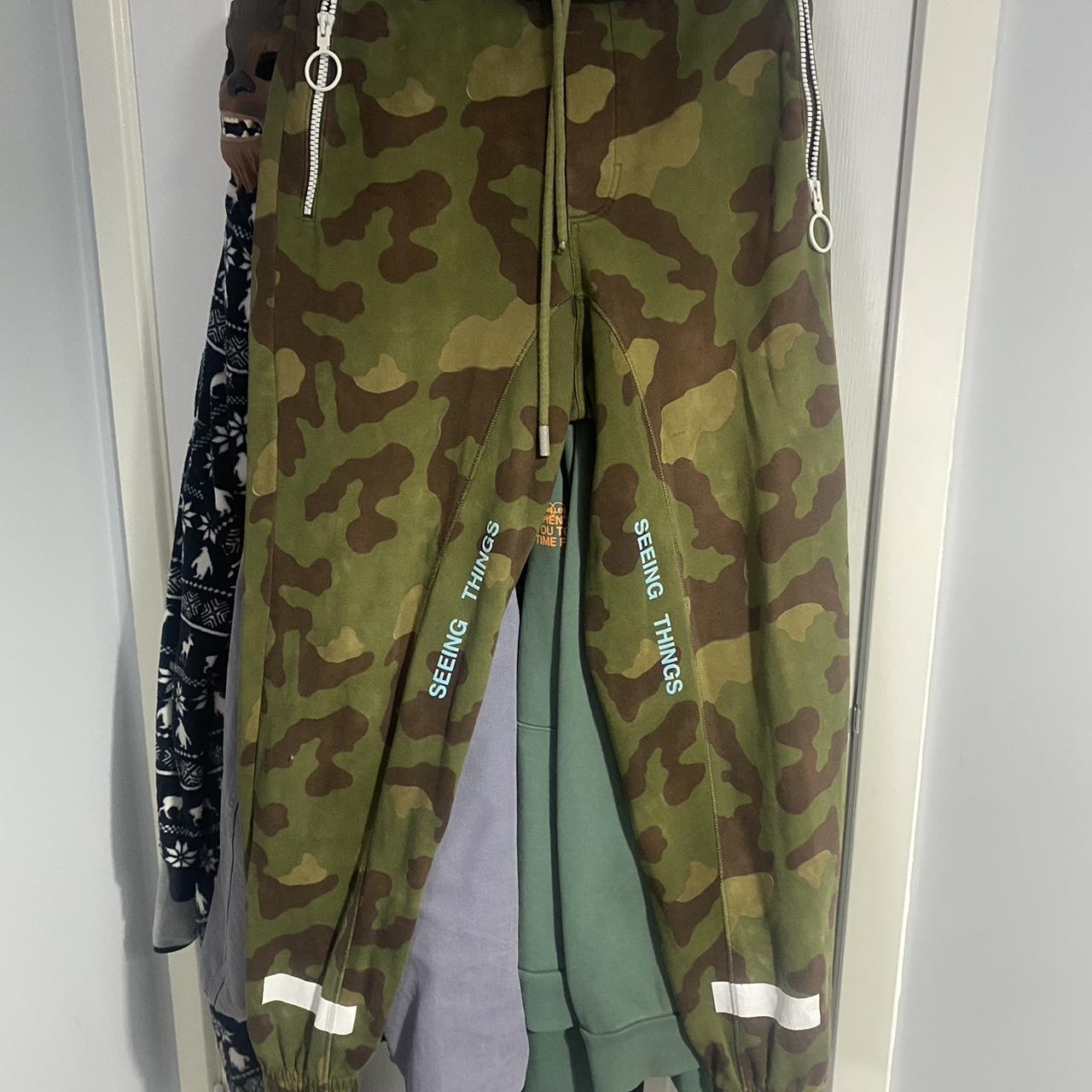 Off white camo joggers Great condition one metal. Depop