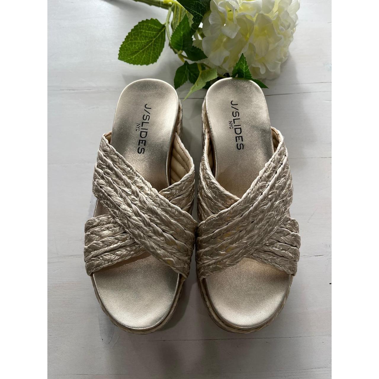 J/Slides Women's Sandals - Gold - US 6 – J/Slides… - image 1