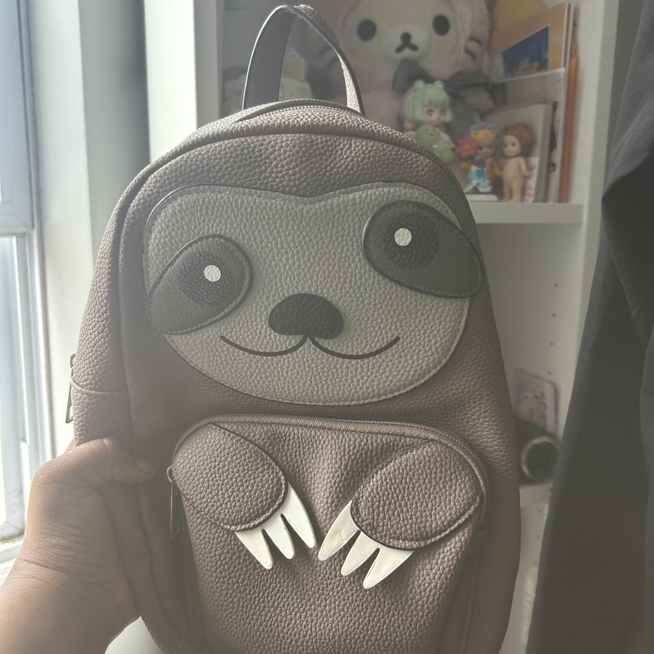 Mini Backpacks Sloth Back Pack Cute Sloth Backpack In Grey And