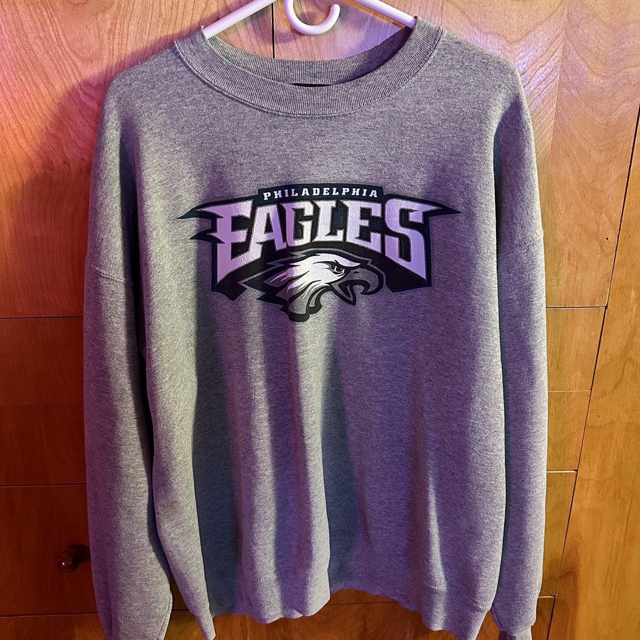 Philadelphia Eagles Crewneck, Soft, grey and new - Depop