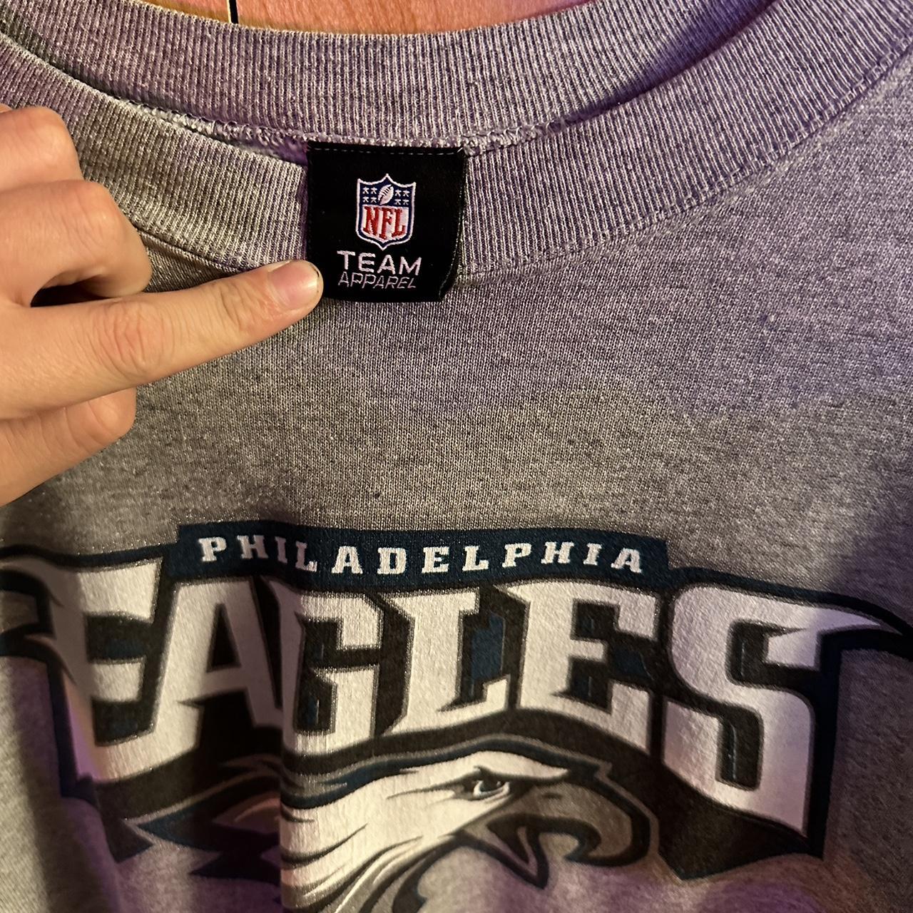 Philadelphia Eagles Crewneck, Soft, grey and new - Depop