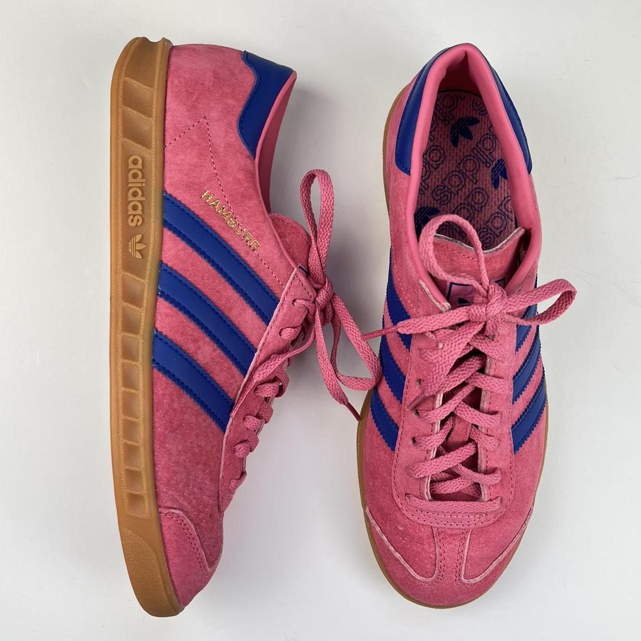 Adidas Hamburg Rose Tone / Blue (2021) Come with OG... - Depop