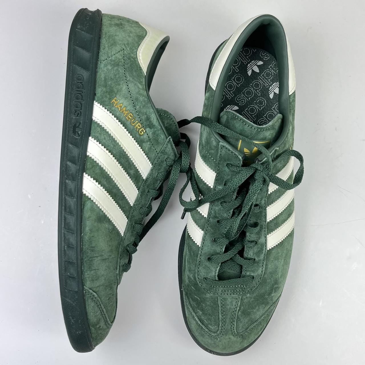 Adidas Hamburg Green Oxide / White US 11.5 (Mns),... - Depop