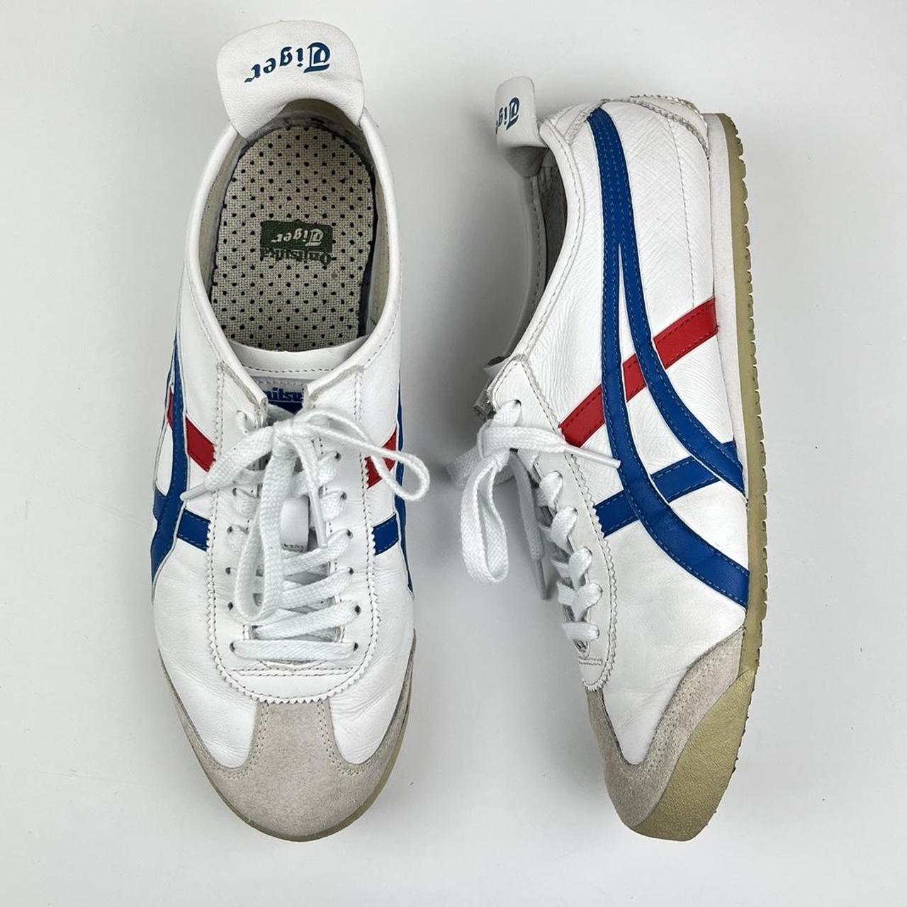 Onitsuka Tiger Mexico 66 White / Blue / Red US 8.5... - Depop