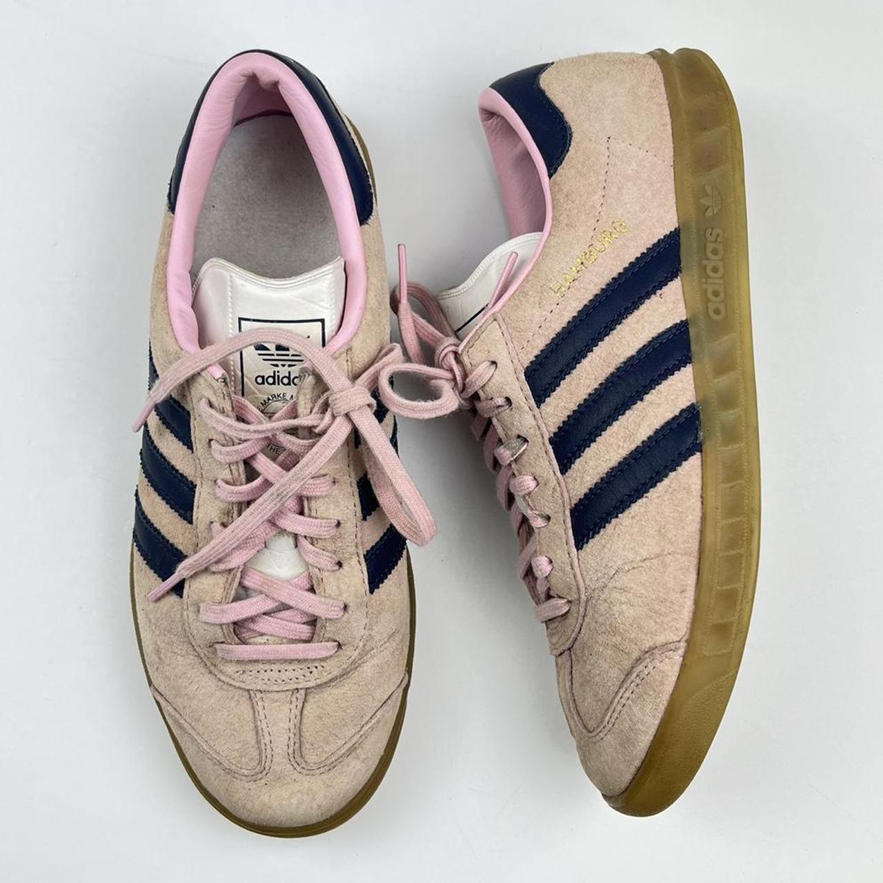 Adidas Hamburg Pink Navy Very in demand. Depop