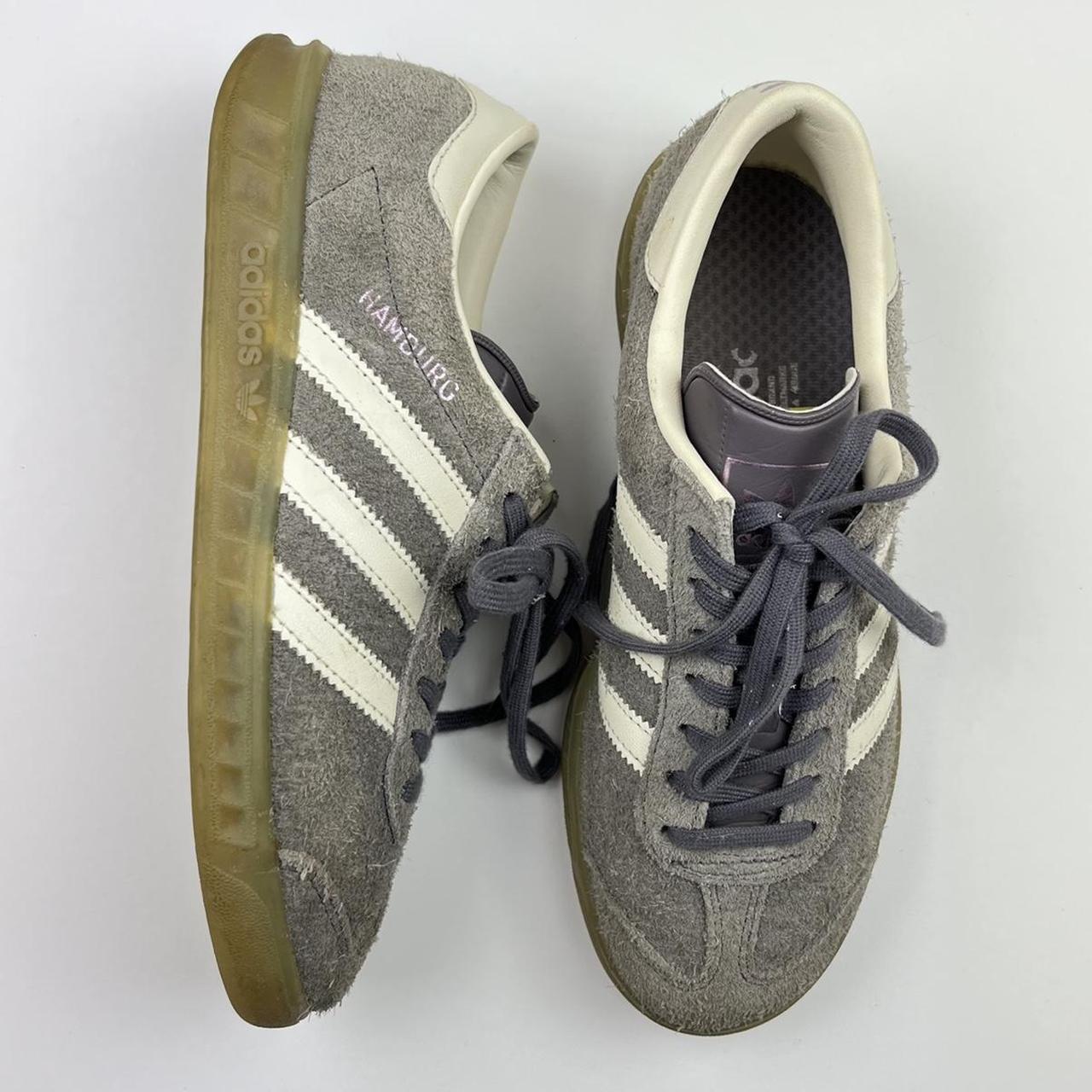 Adidas hamburg trainers grey on sale