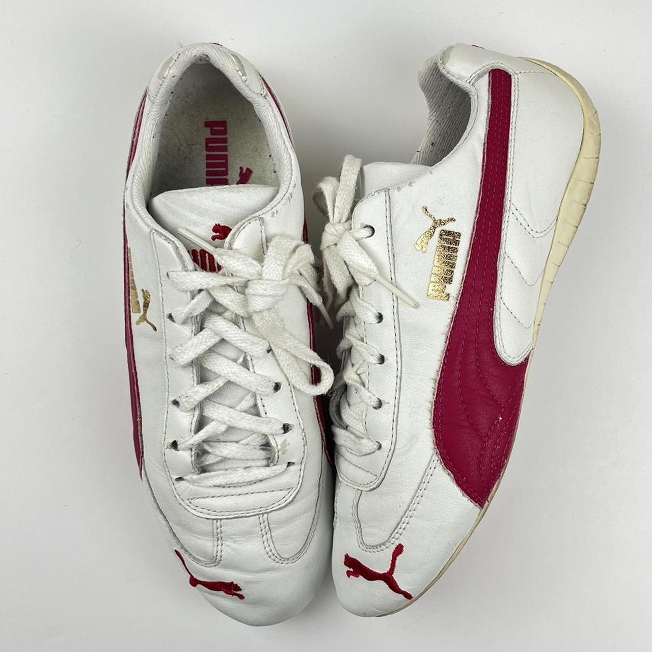 Pink white and red pumas best sale