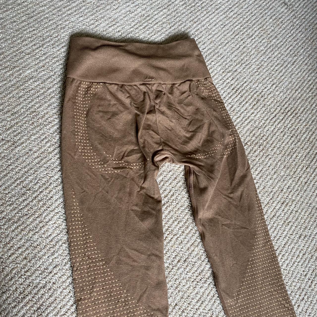 Brown marl Gymshark vital seamless 2.0 leggings in - Depop