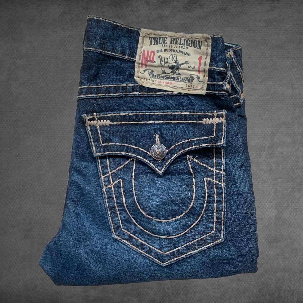 Vintage Pair of No.1 Tab True Religion Jeans, These... - Depop