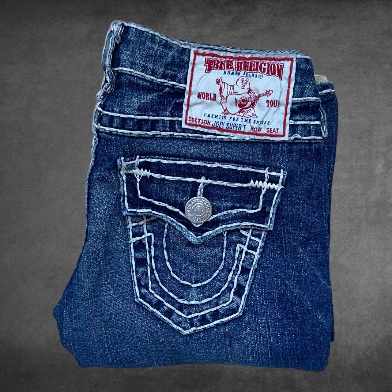 True Religion Women'sJoey Super T Jeans, perfect... - Depop