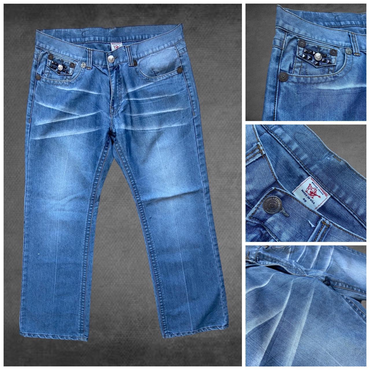 True Religion Ricky Studded Jeans, Super nice... - Depop
