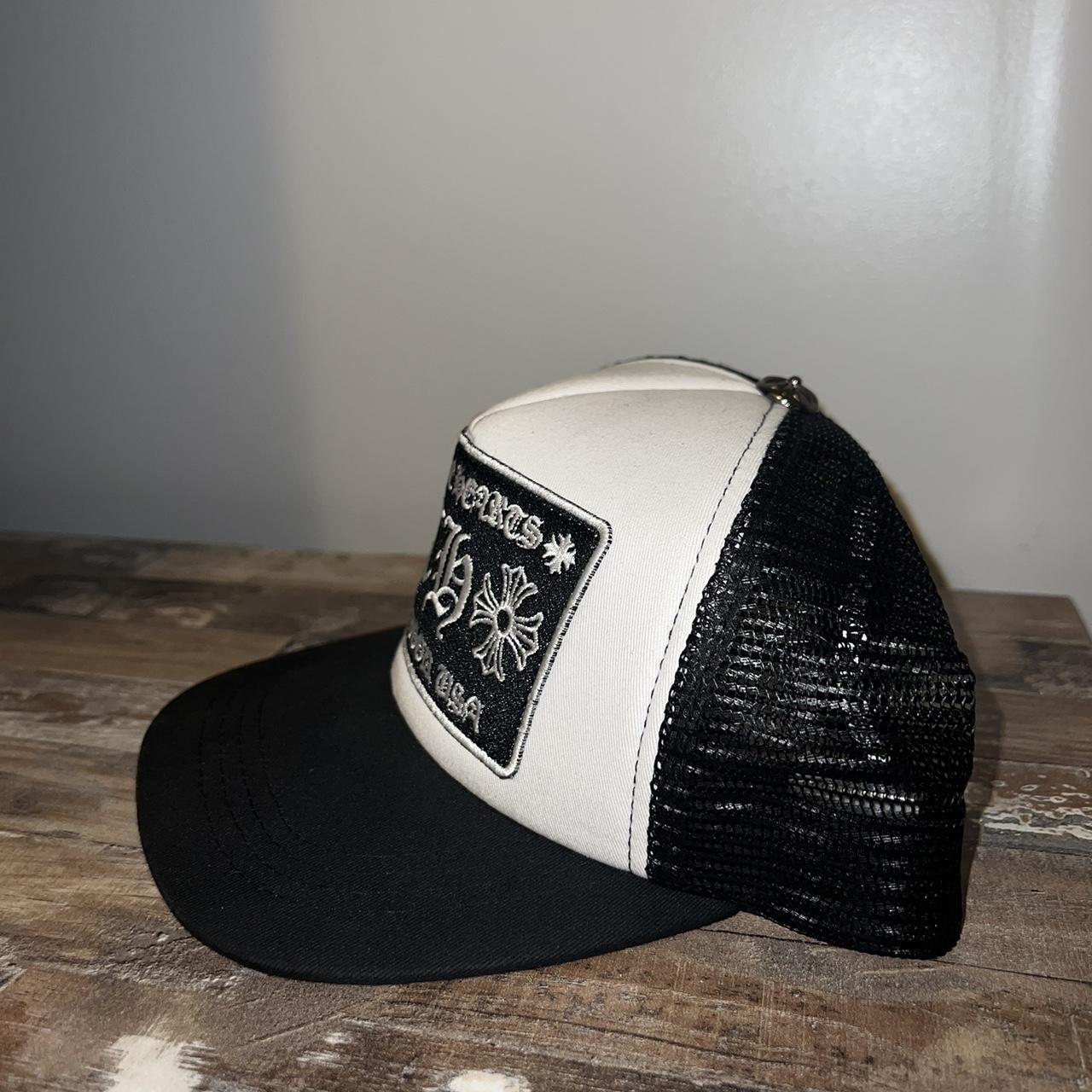 White Chrome Hearts beanie Open to any - Depop