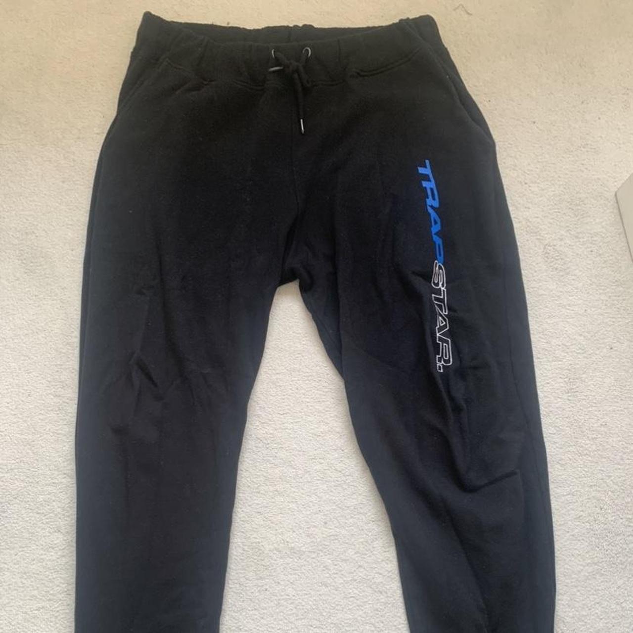 Trapstar Men's Black and Blue Joggers-tracksuits | Depop