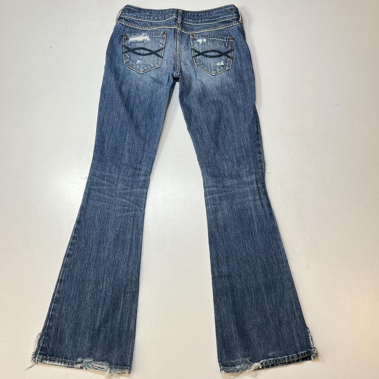 2000s Abercrombie Lowrise Ripped Jeans Cutest Y2K... - Depop