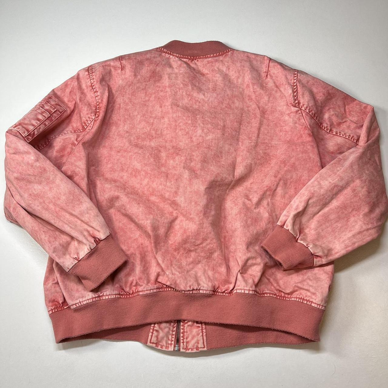 Early 2000s Levis pink cargo bomber jacket Pink... Depop