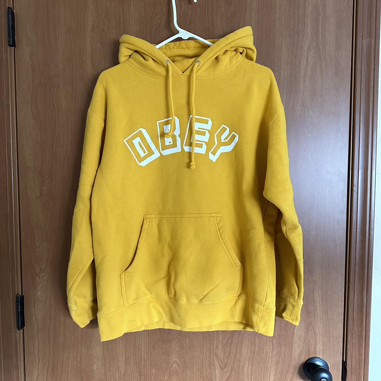 Yellow obey hot sale hoodie