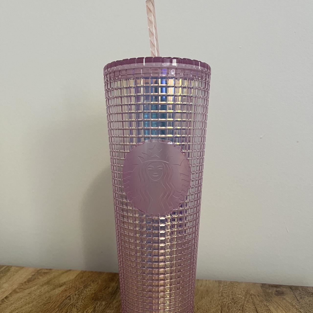 Purple Pink Red Grid Starbucks Tumbler – ShoppeAmberLLC