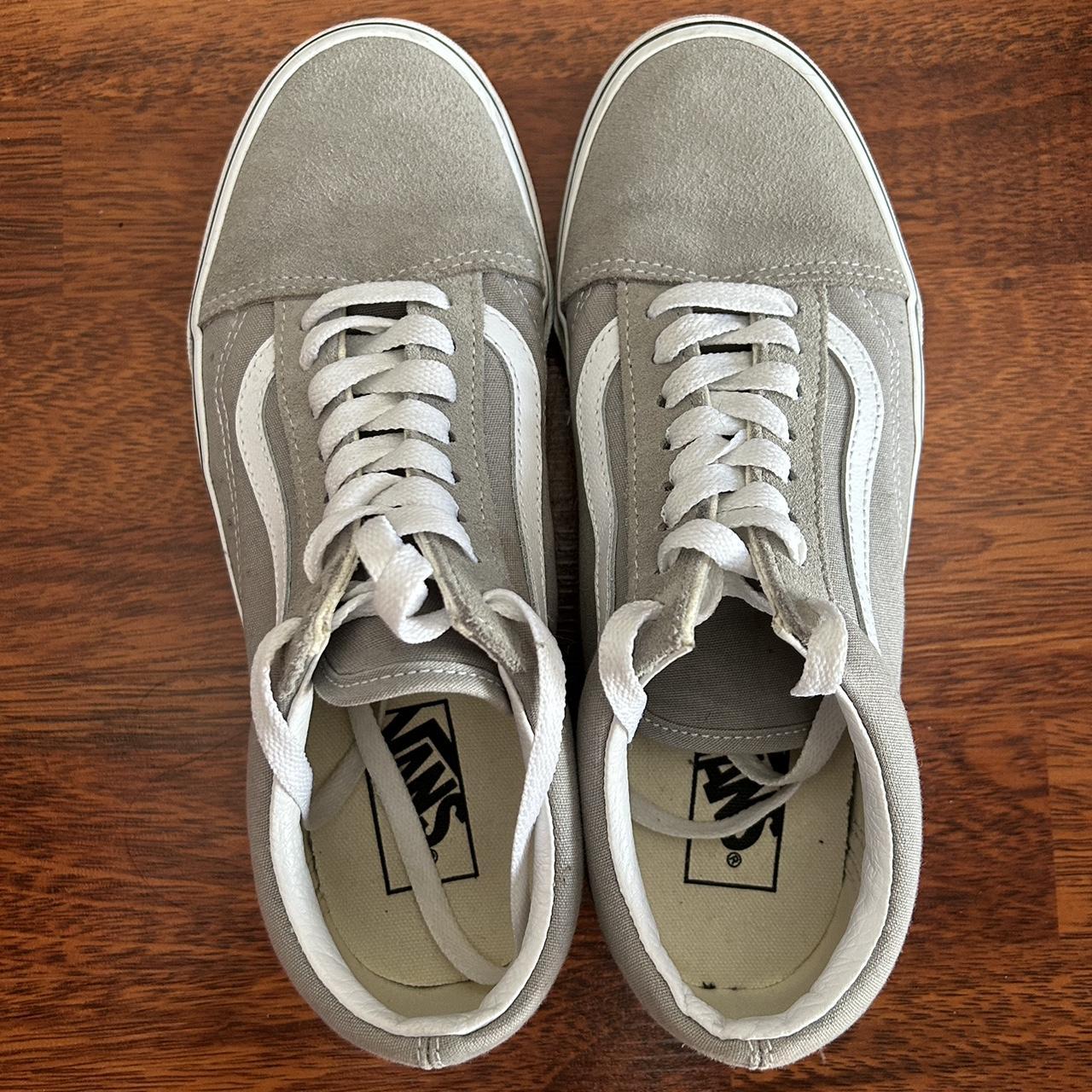 Light grey old shop skool vans womens