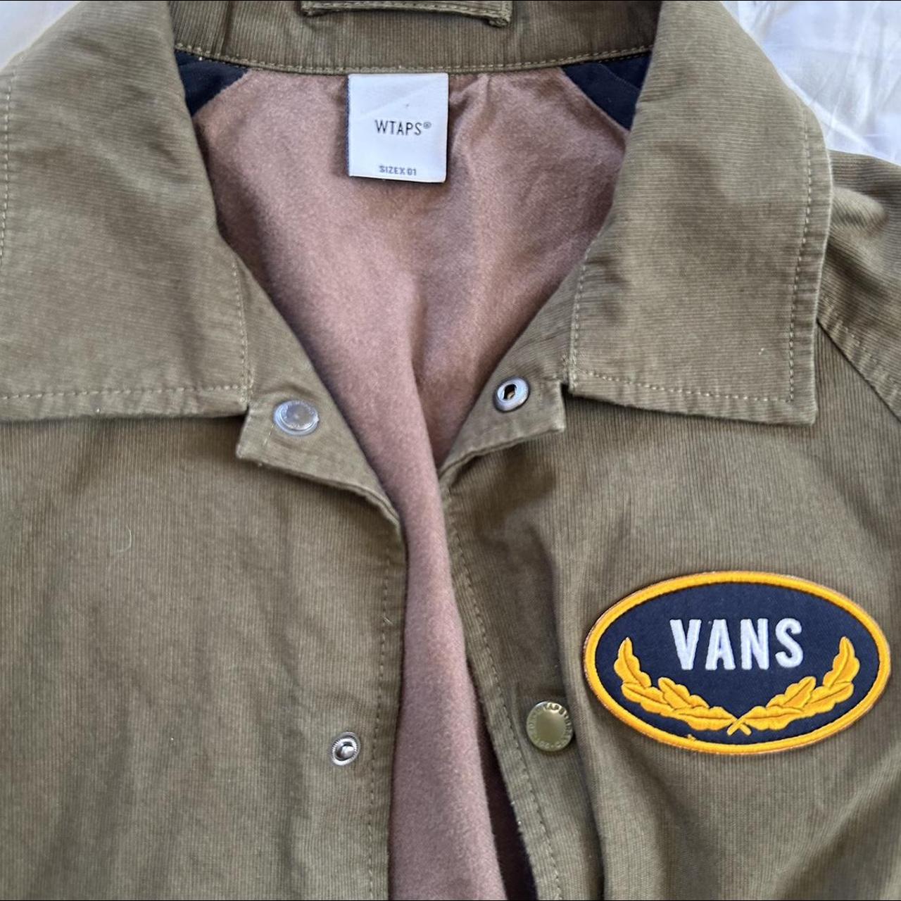 WTAPS x Vans Olive Jacket (RARE) - Depop