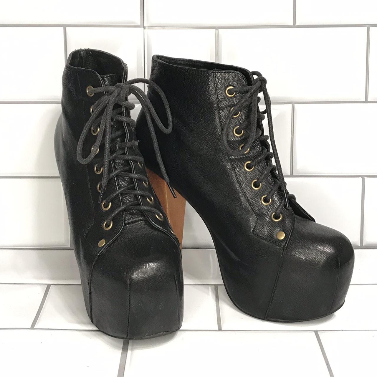 JEFFREY CAMPBELL LITA Size 5.5M Black Ankle Boots. Depop