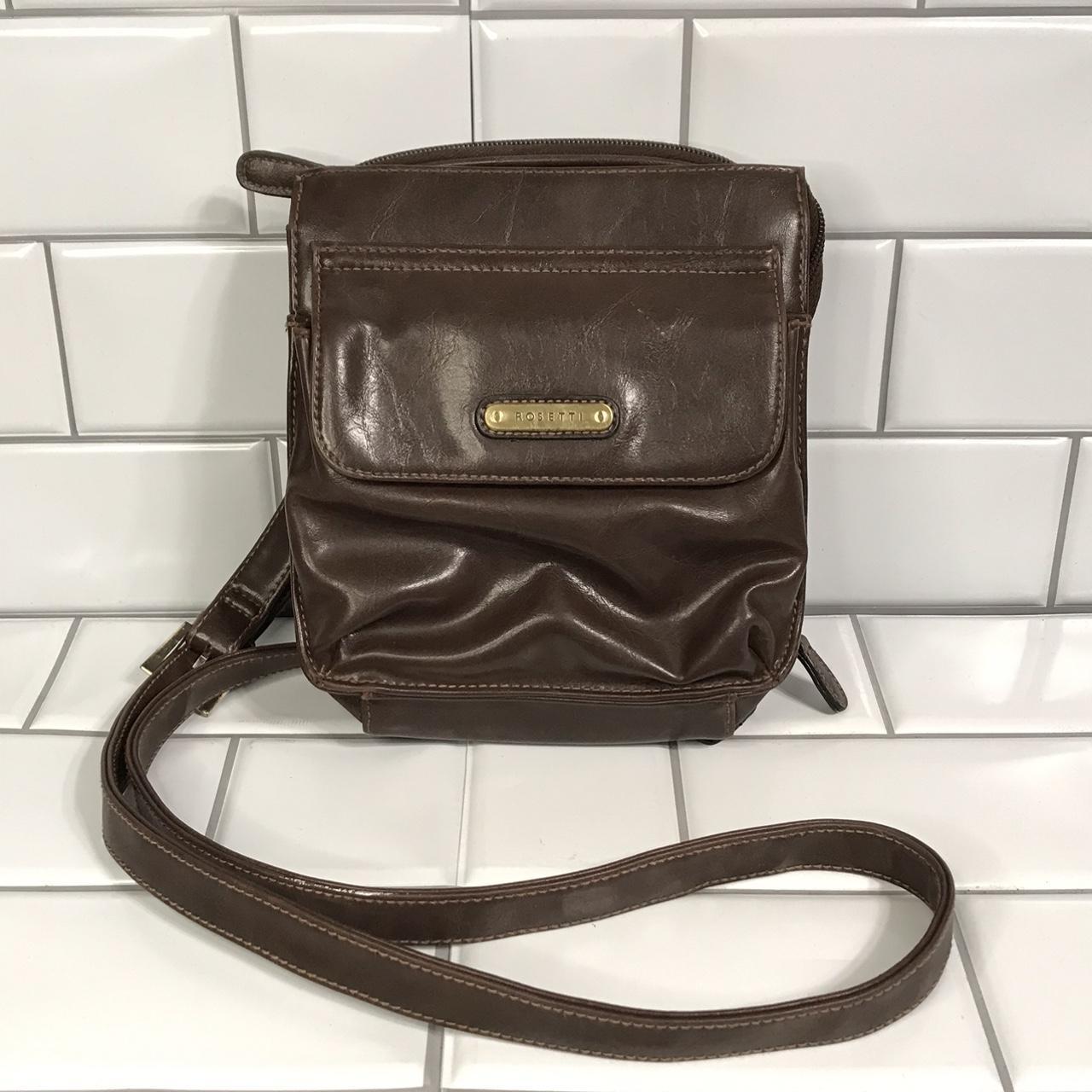 Rosetti Brown Faux Leather Shoulder Bag Purse | Purses and bags, Leather  shoulder bag, Bags
