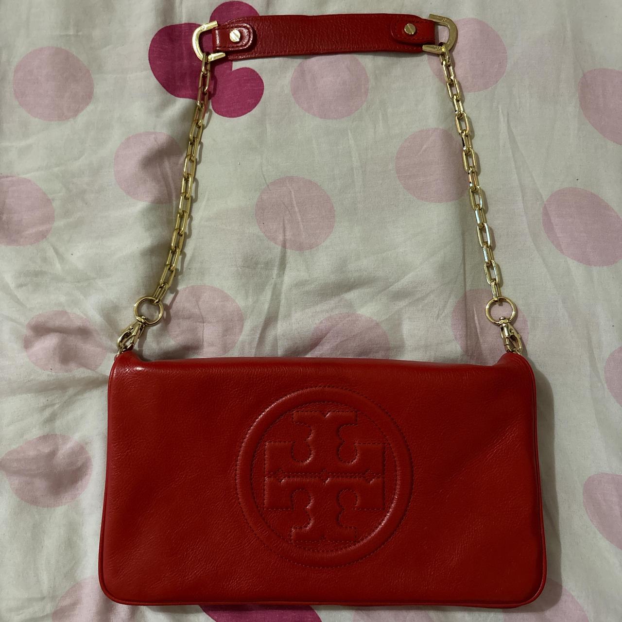 Tory Burch Bombe Reva Clutch in Red outlet